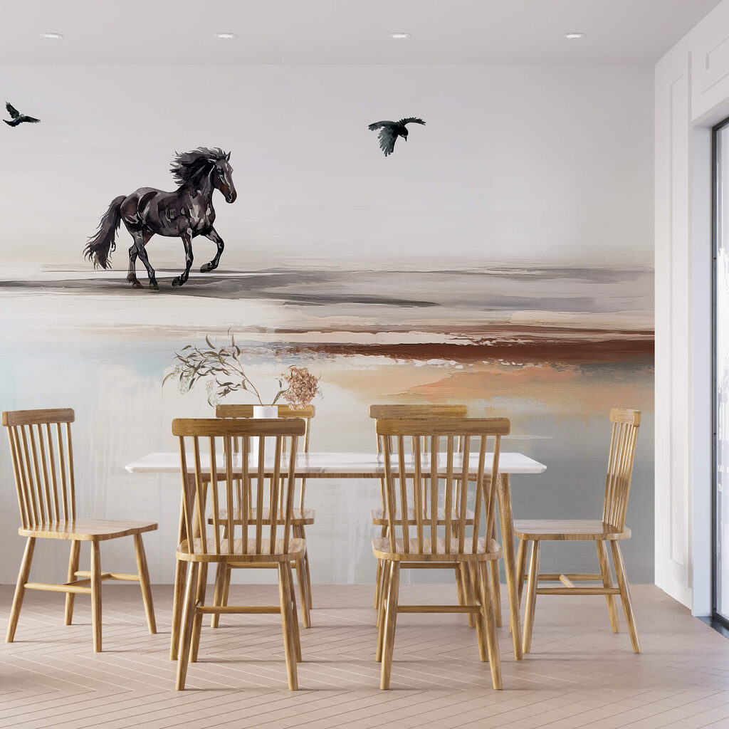 Paard met vliegende vogels — interieur 2