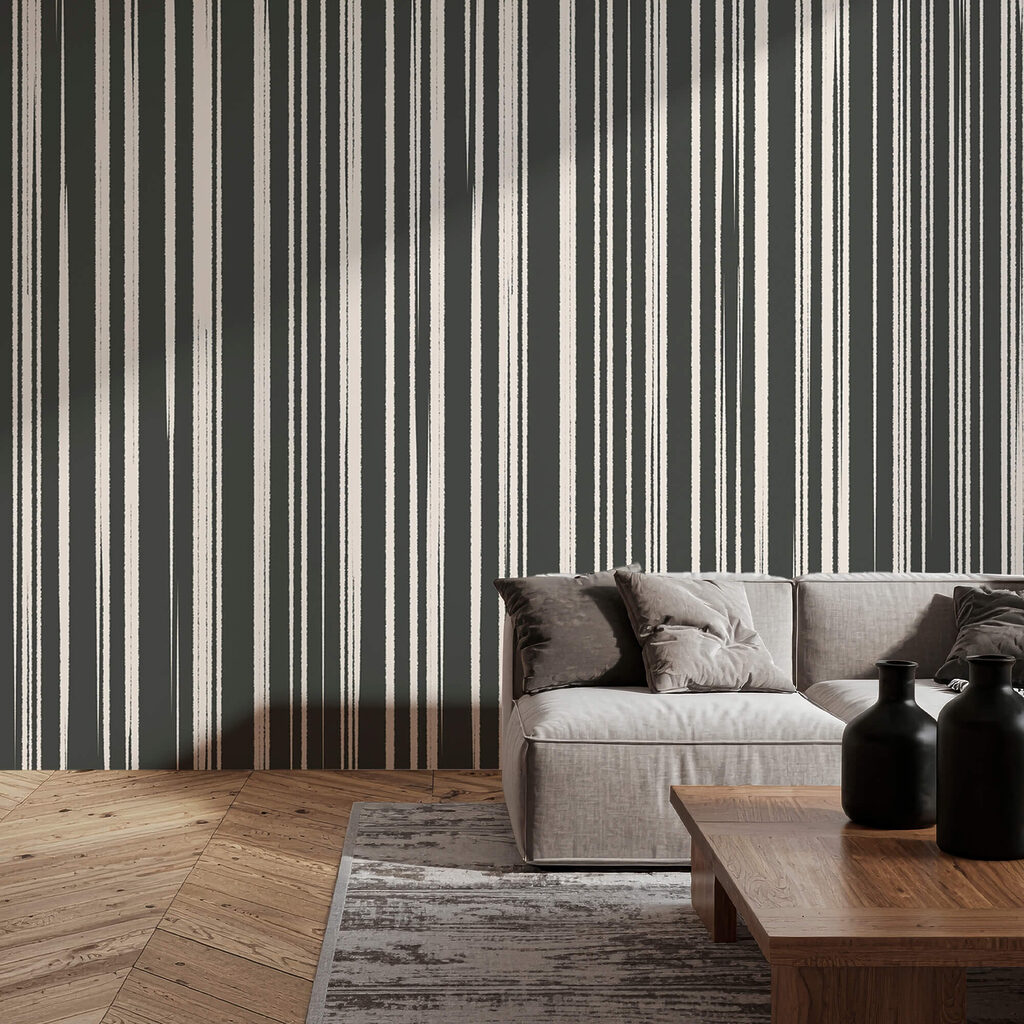 Smalle strepen in zwartwit — interieur 1