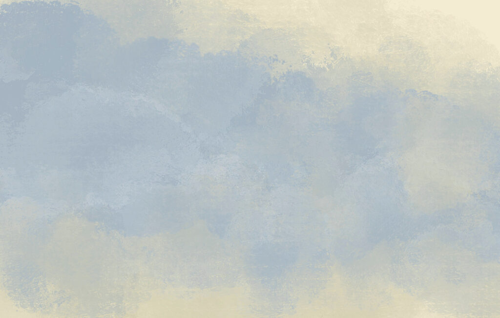 Bleekblauwe verf in wolken — volledig ontwerp