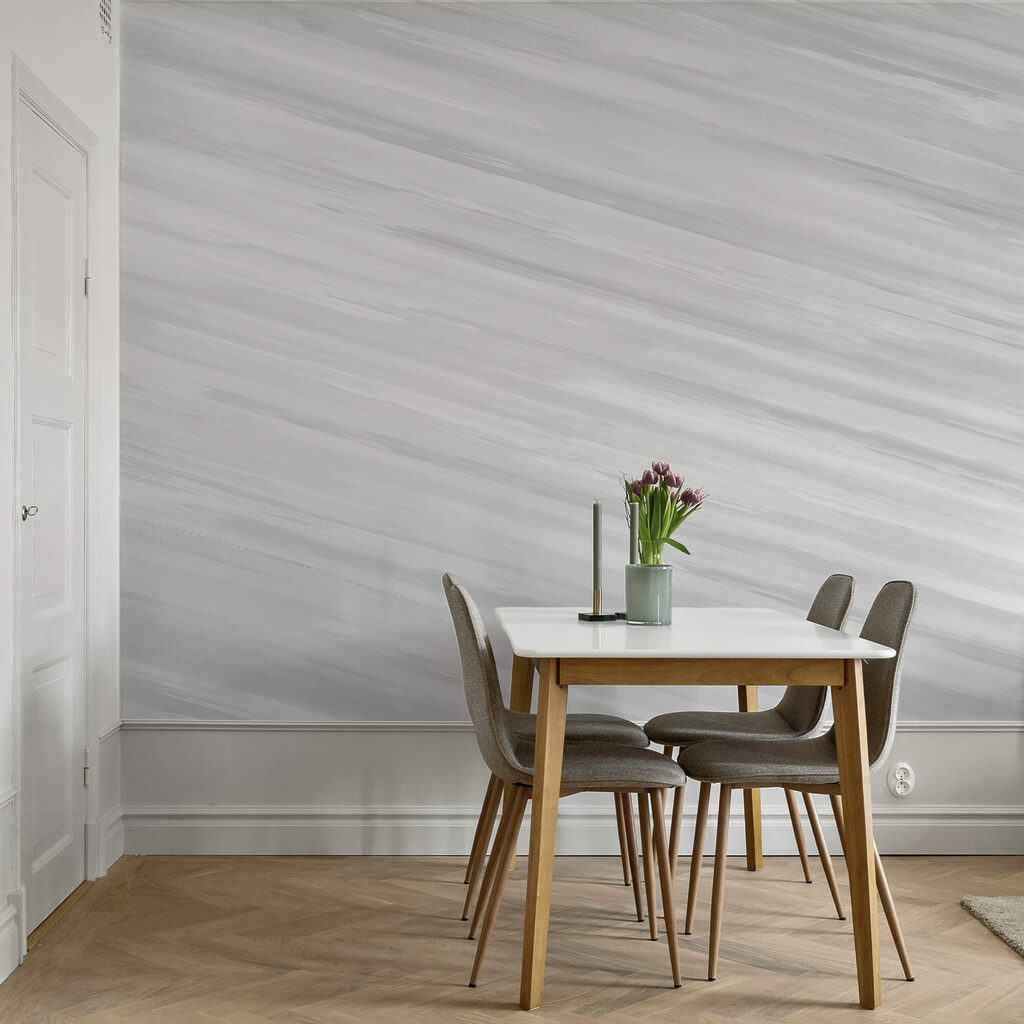 Schuine streken in zilvergrijs — interieur 3