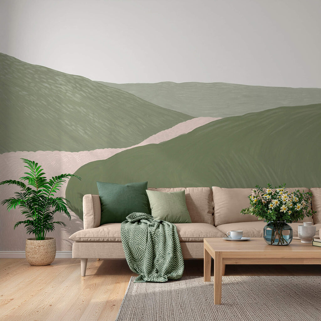 Pad door getekende heuvels — interieur 1