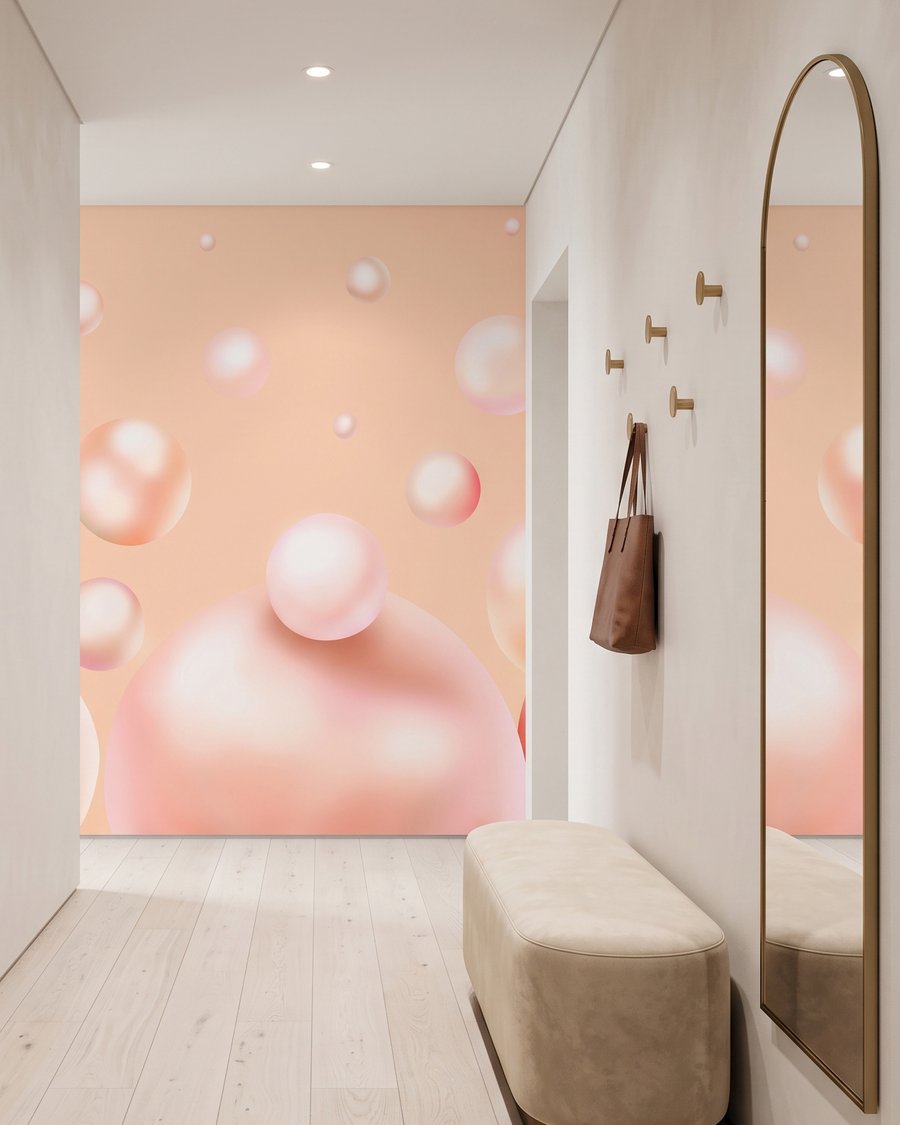Glanzende bellen zweven vrij — interieur 5