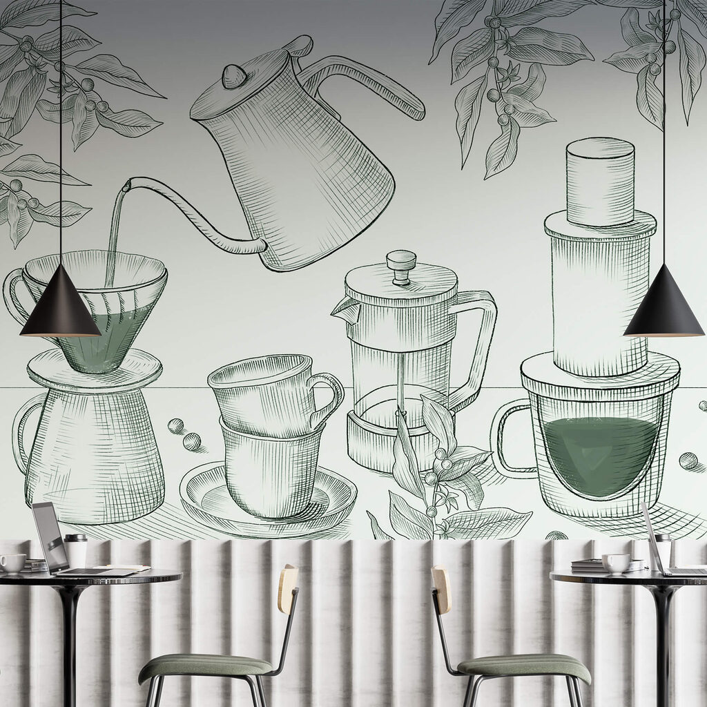 Koffieritueel in fijne lijnen — interieur 1