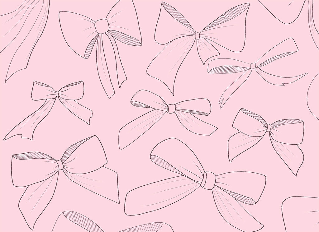 Strikken op roze — volledig ontwerp