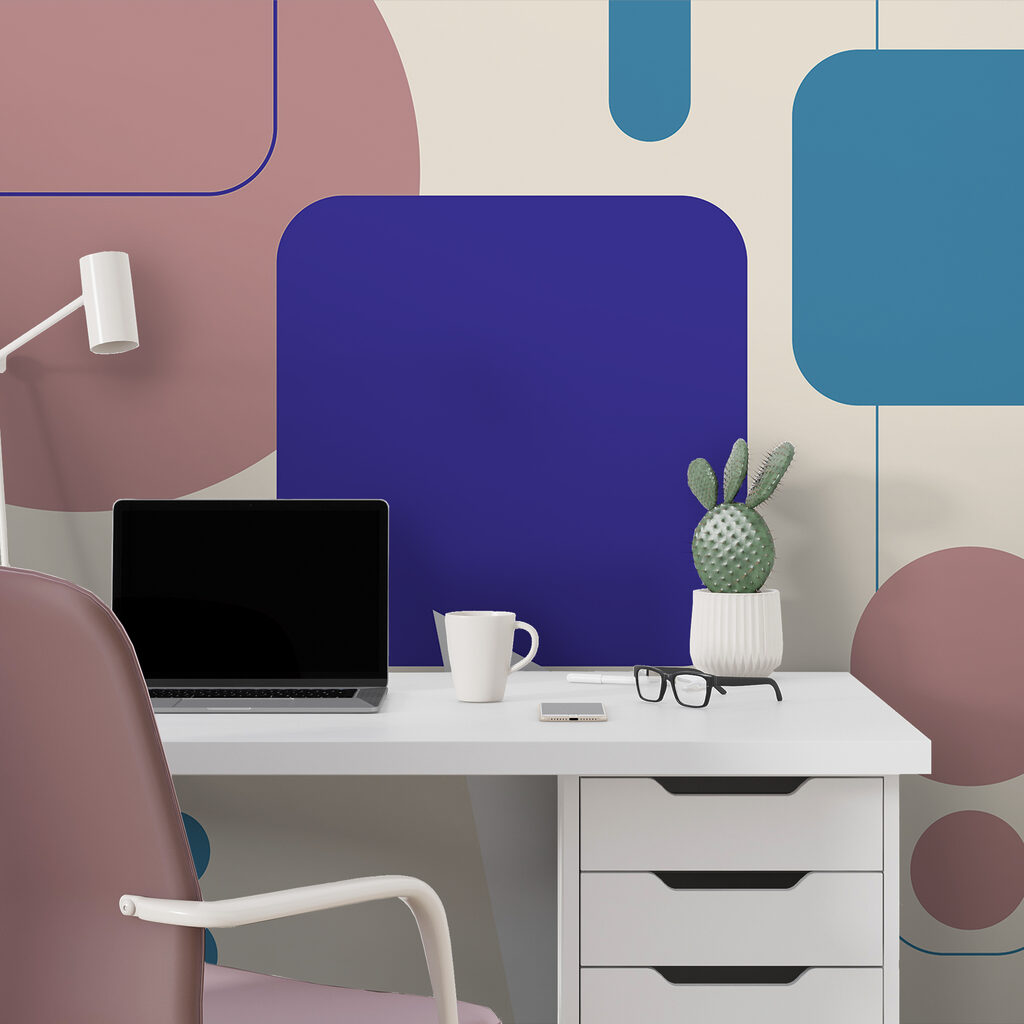 Afgeronde vormen als spreekwolken — interieur 2