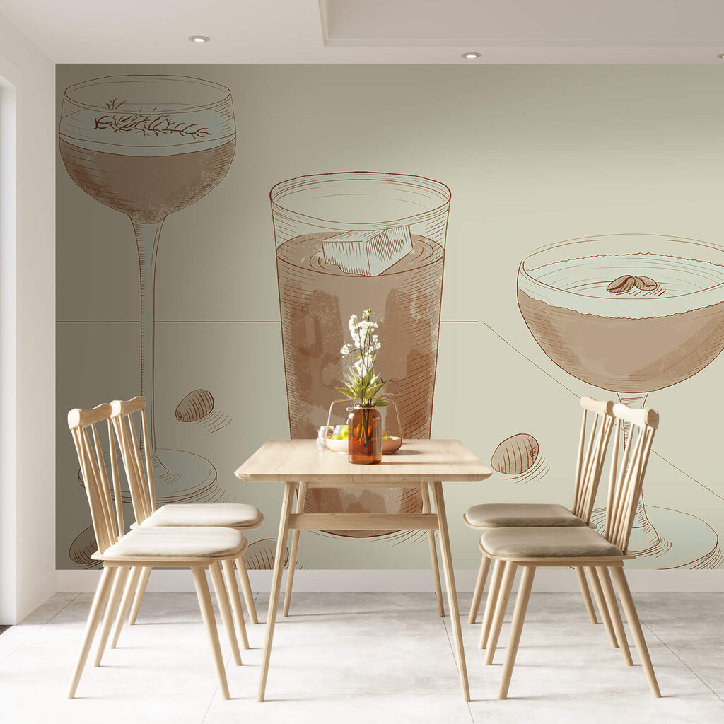 Groep glazen drank — interieur 2