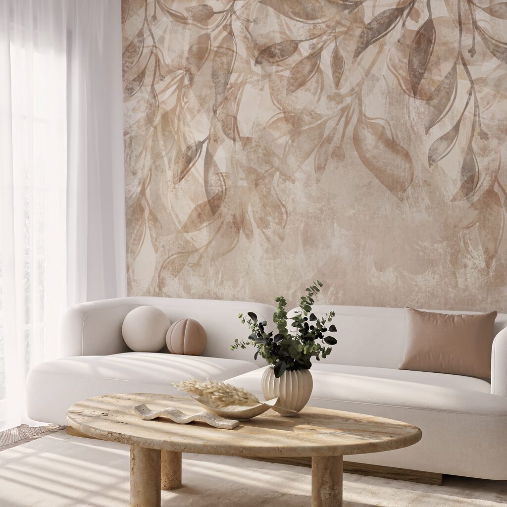 Hangend loof op beige — interieur 3