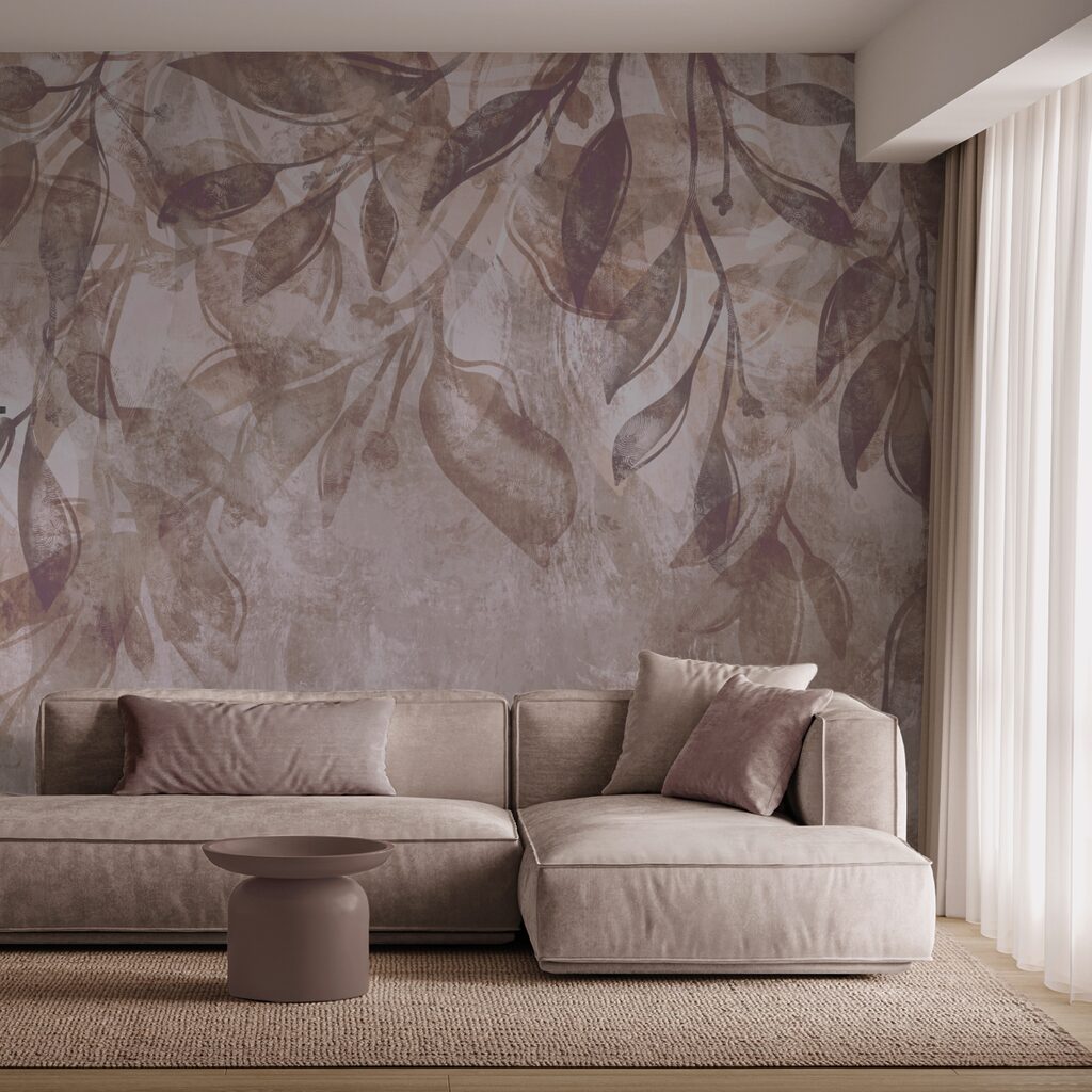 Drijvende bladeren in zachte tinten — interieur 1