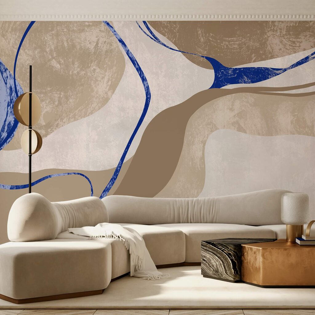 Blauw-wit patroon — interieur 3