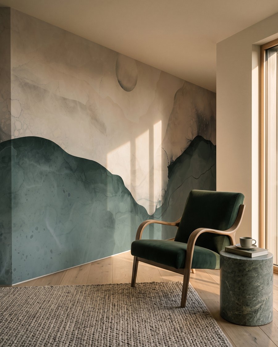 Maan boven vloeiende bergen — interieur 4