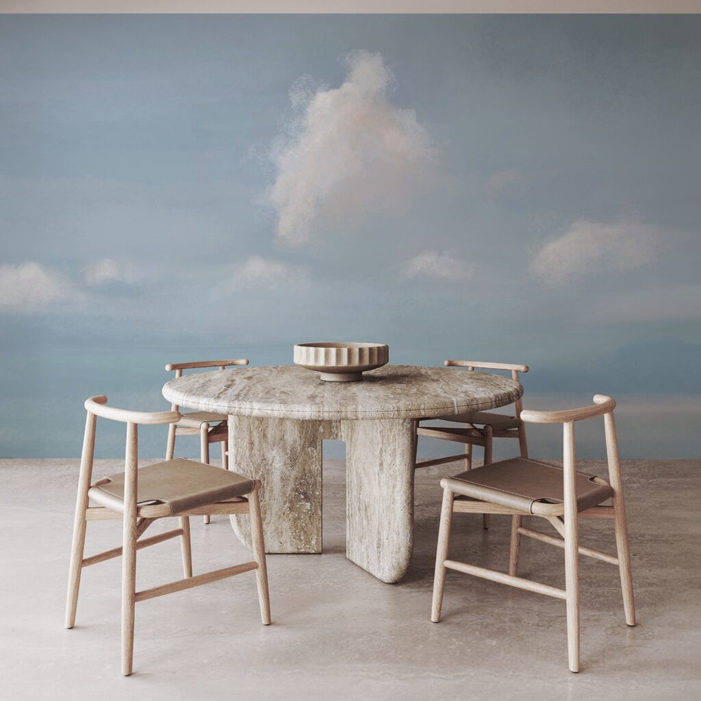 Wolk boven een zeilbootje — interieur 3