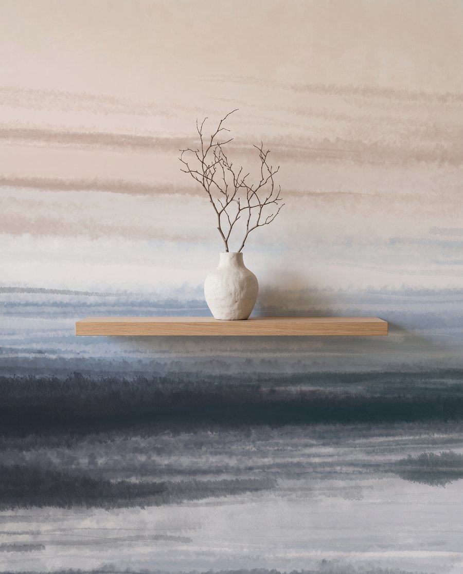 Meer in zachte streken — detail