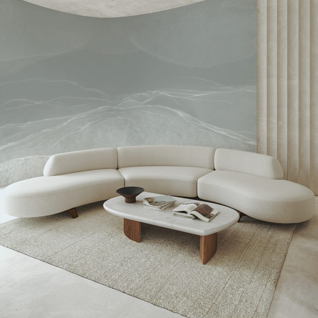 Wit en grijs landschap — interieur 2