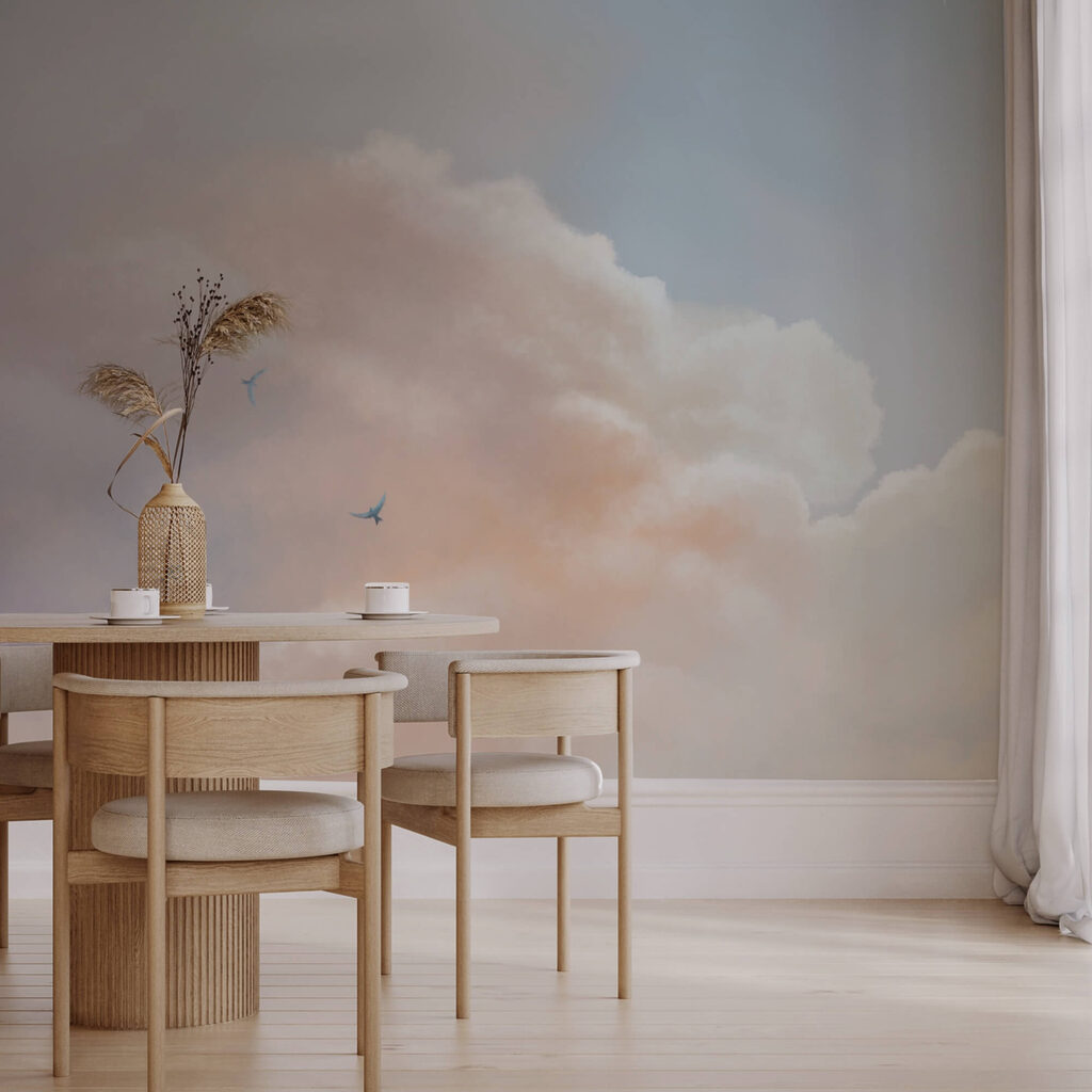 Vogels onder een wolkenrand — interieur 2