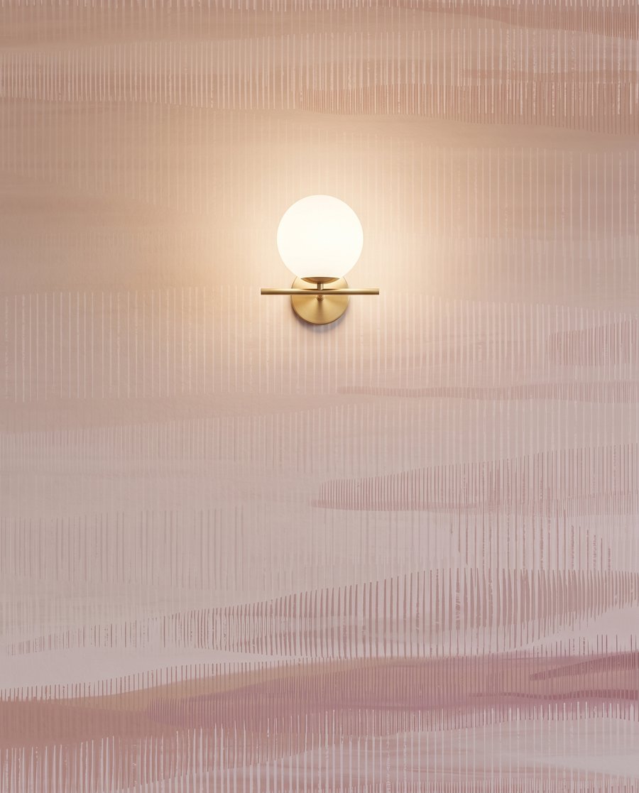 Brede streken langs horizon — detail