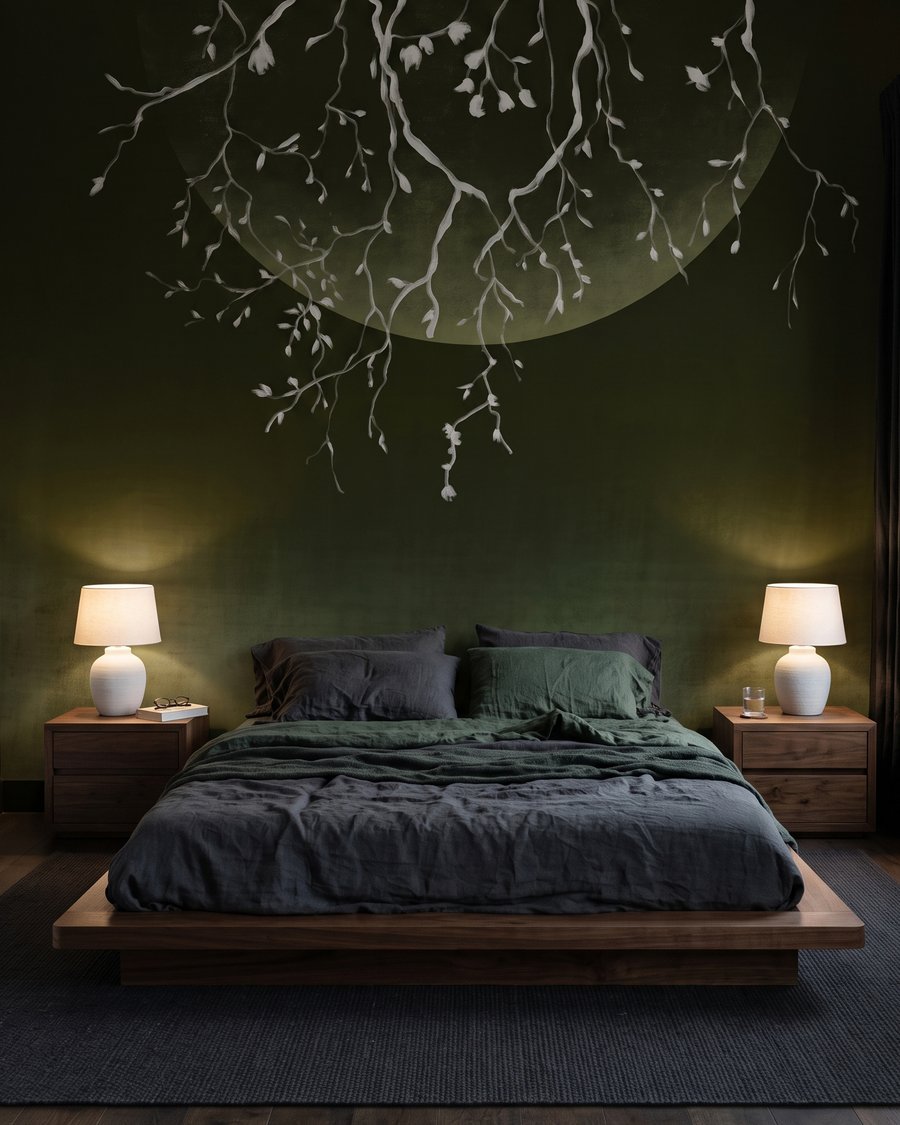 Twijgen hangen voor maanlicht — interieur 2