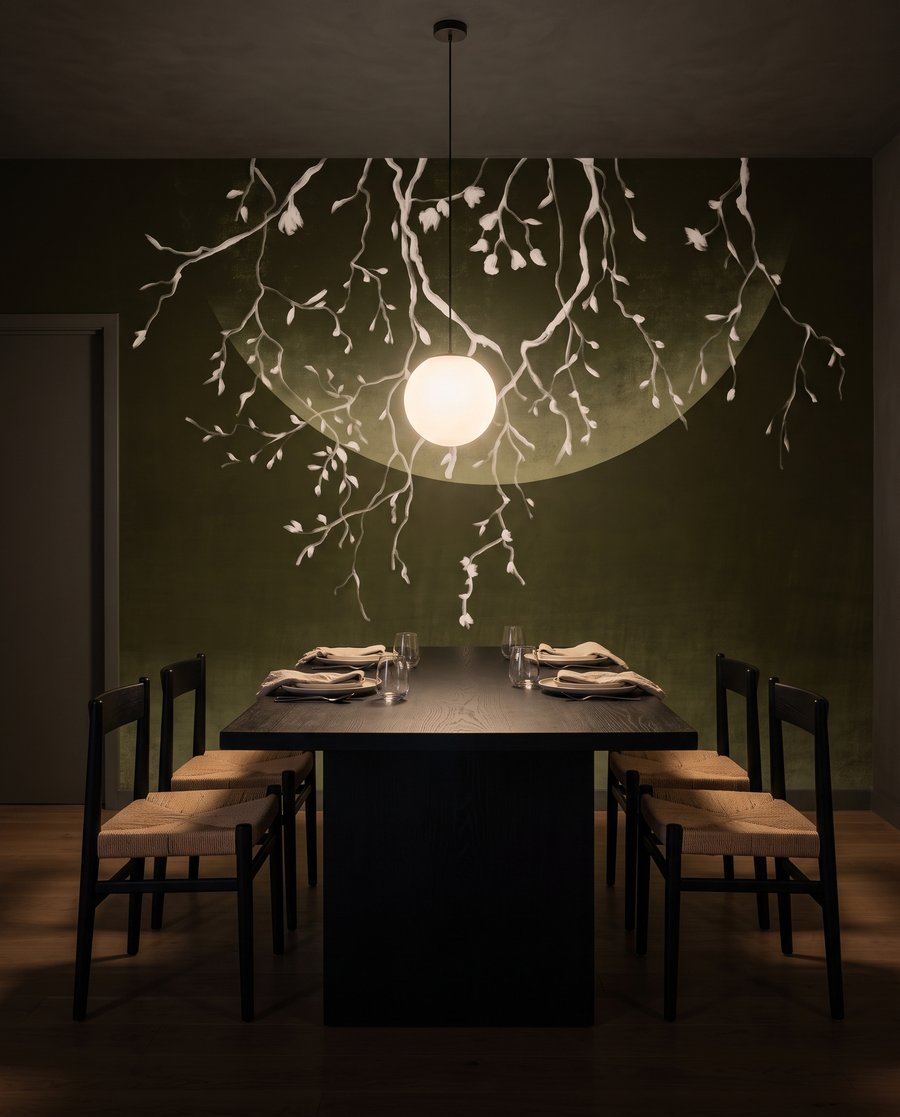 Twijgen hangen voor maanlicht — interieur 5