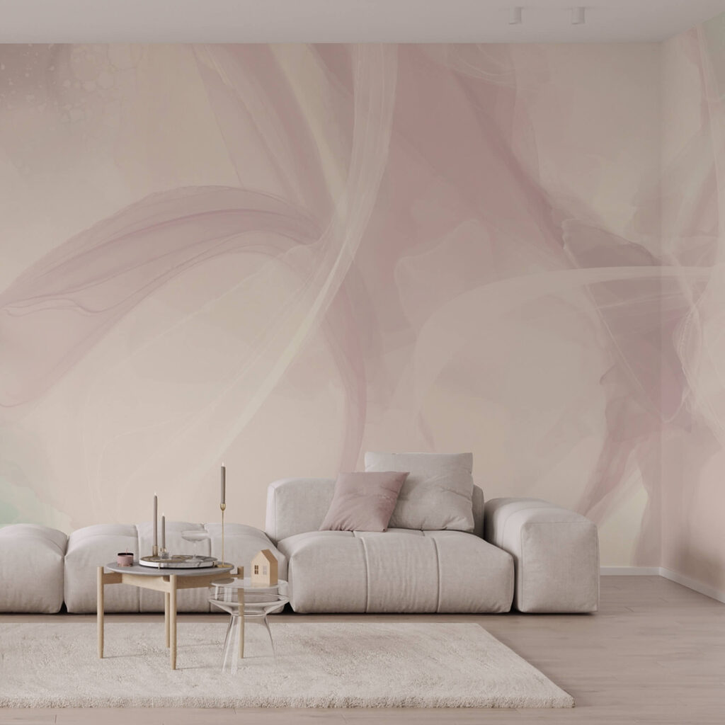 Roze sluiers in beweging — interieur 1