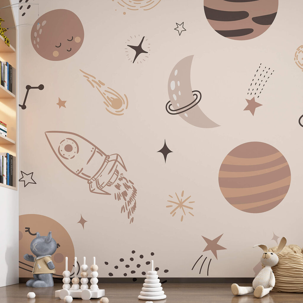 Planeten met speelse gezichten — interieur 2