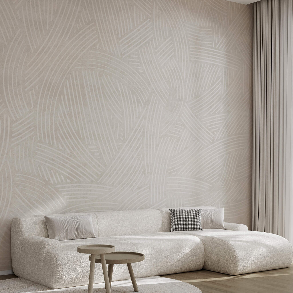 Kleine waaiers in wit — interieur 1