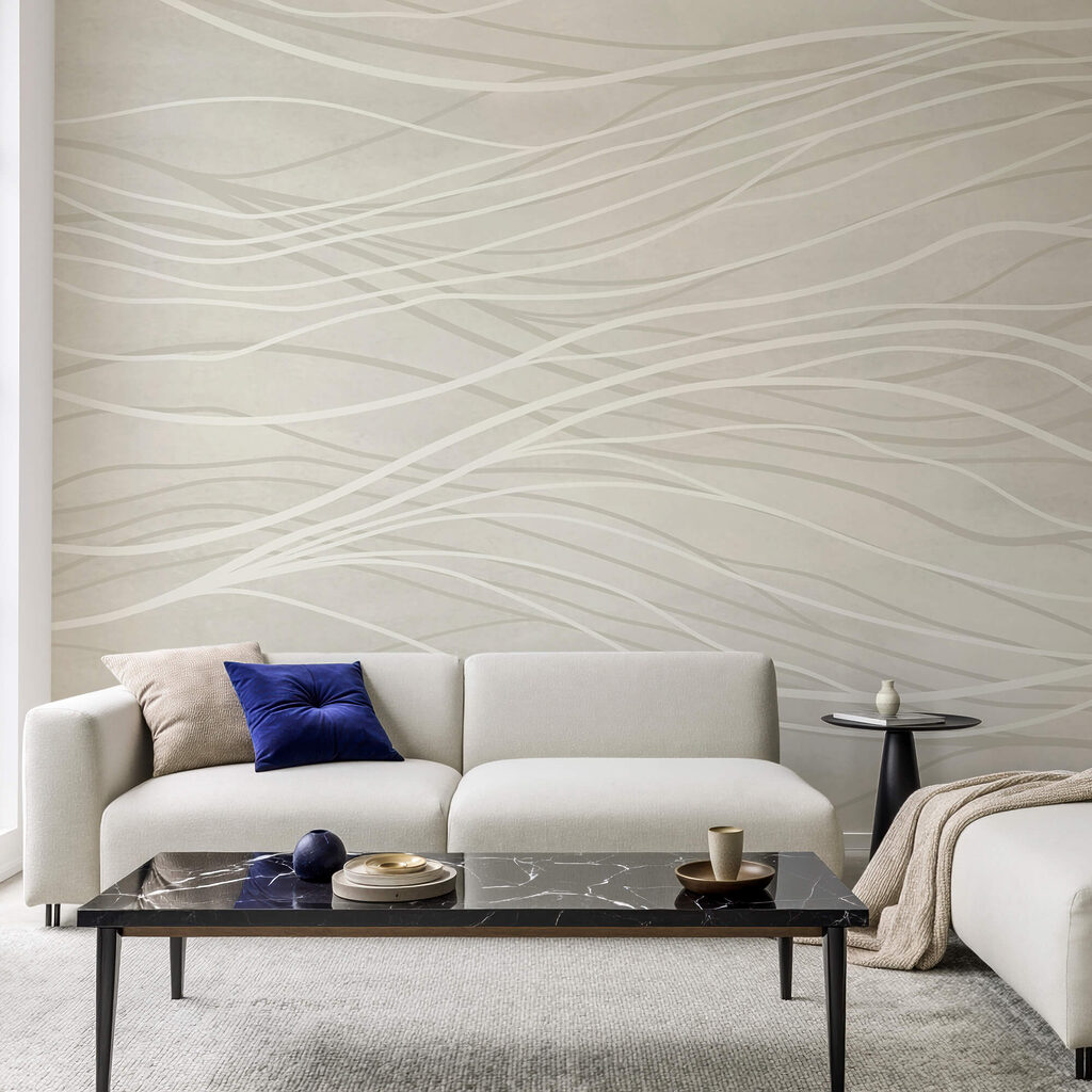Witte lijnen op een wit oppervlak — interieur 2