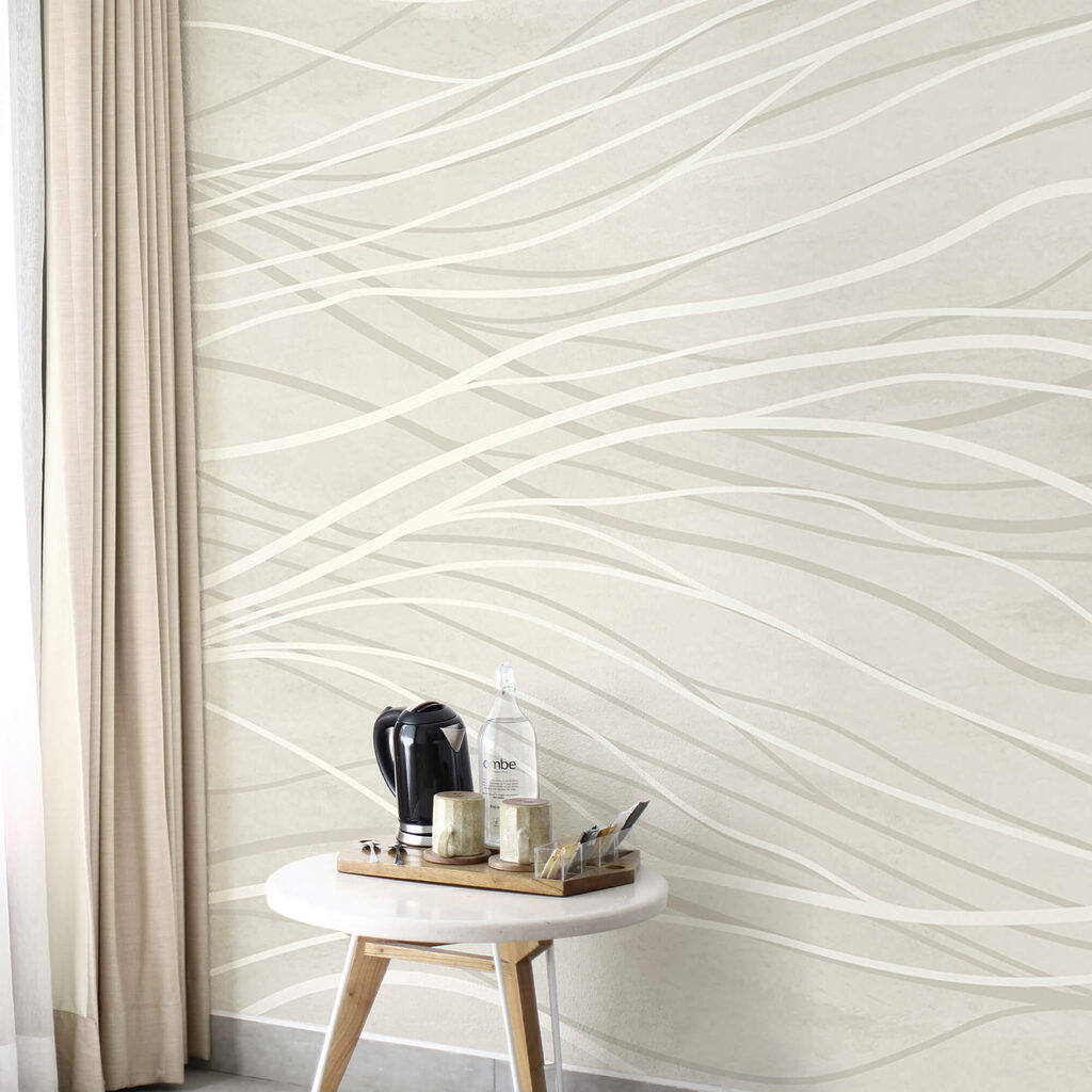 Witte lijnen op een wit oppervlak — interieur 3
