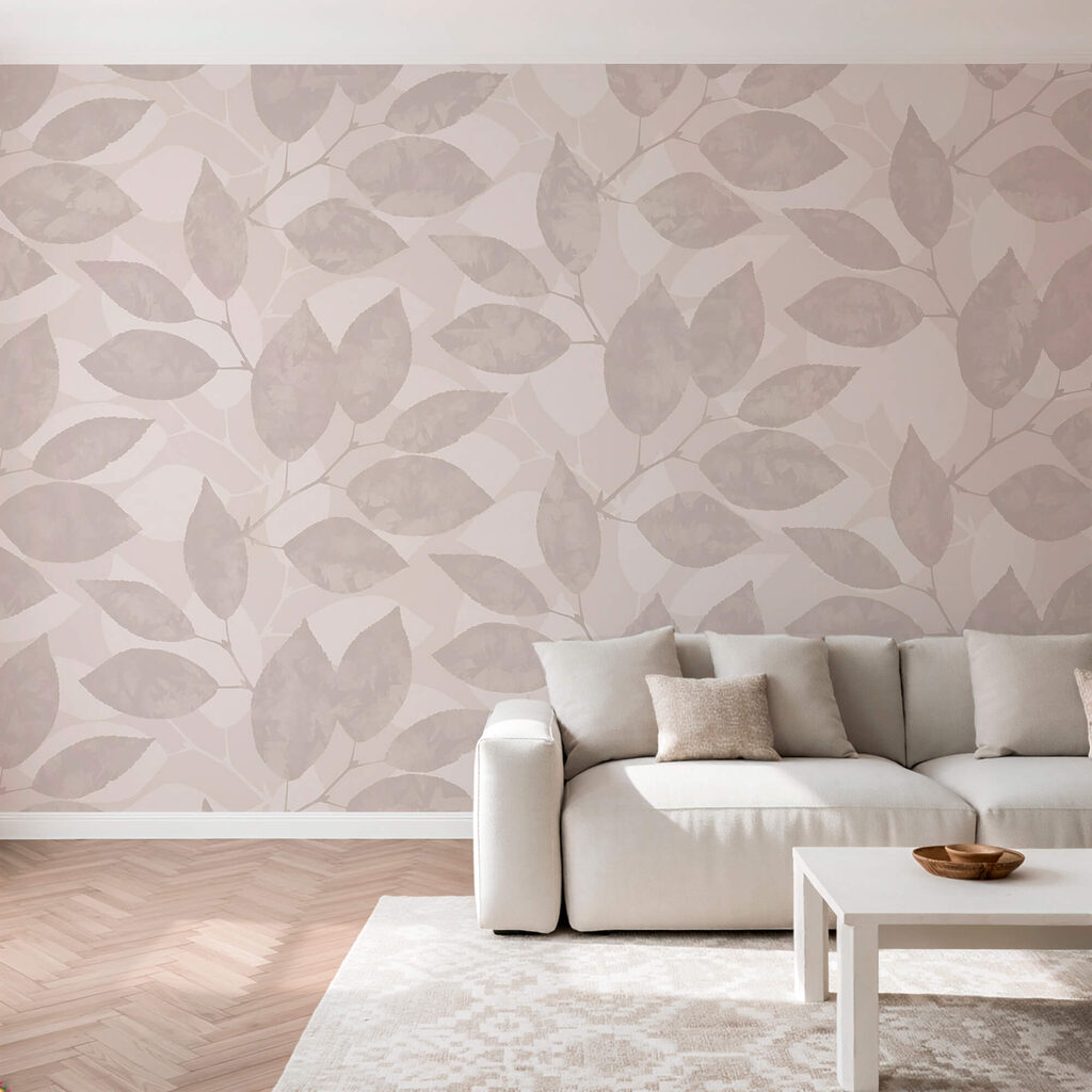 Bladparen op oudroze — interieur 2