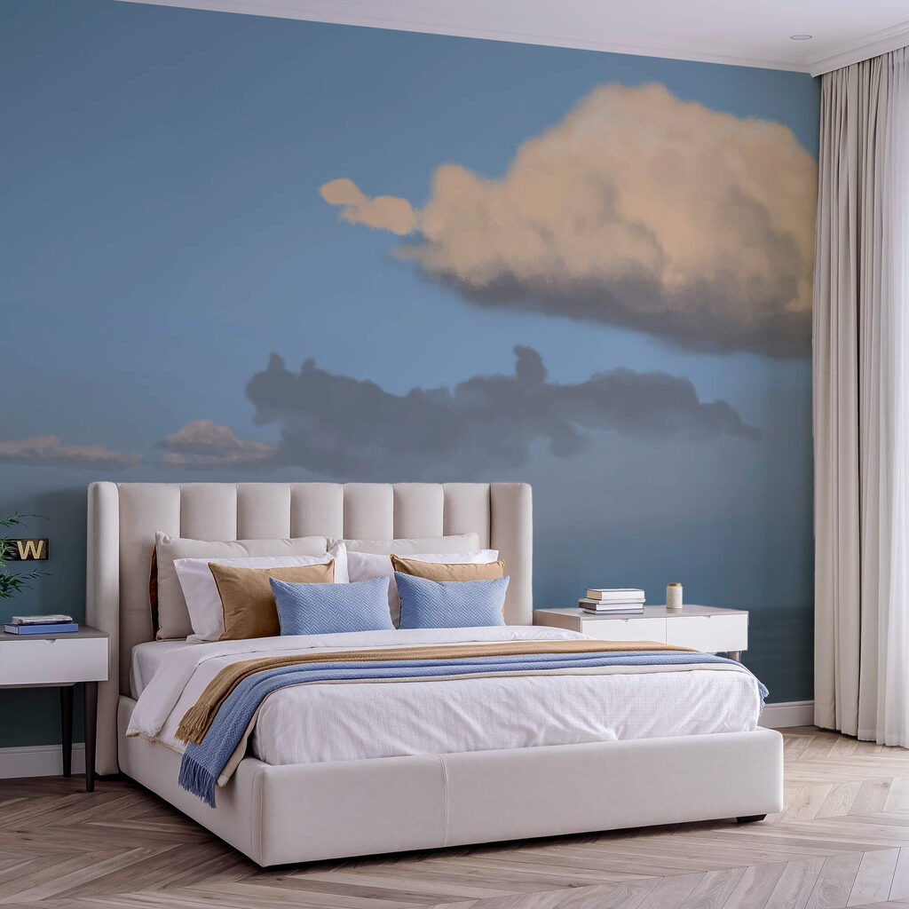 Wolk boven een avondzee — interieur 1