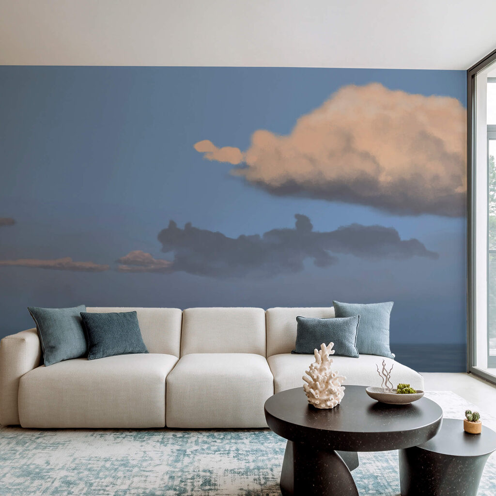 Wolk boven een avondzee — interieur 2
