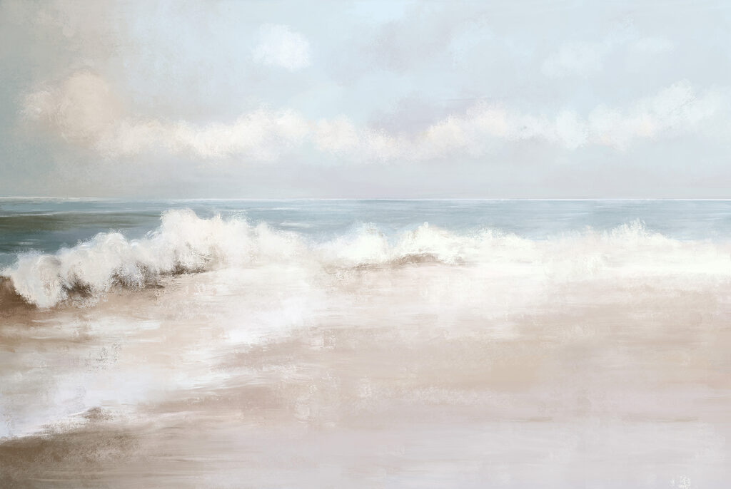 Waar golven zand raken — volledig ontwerp