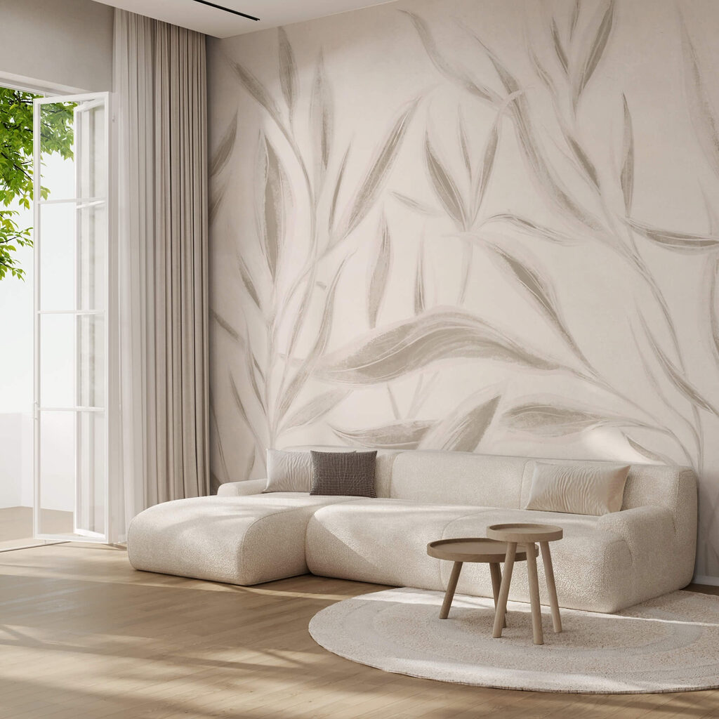 Smalle blaadjes in aquarel — interieur 1