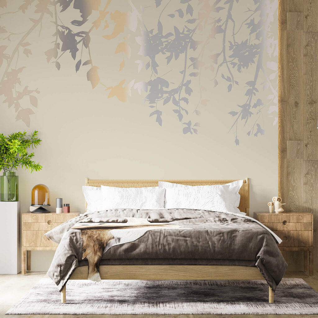 Hangende bladeren in pastelkleur — interieur 2