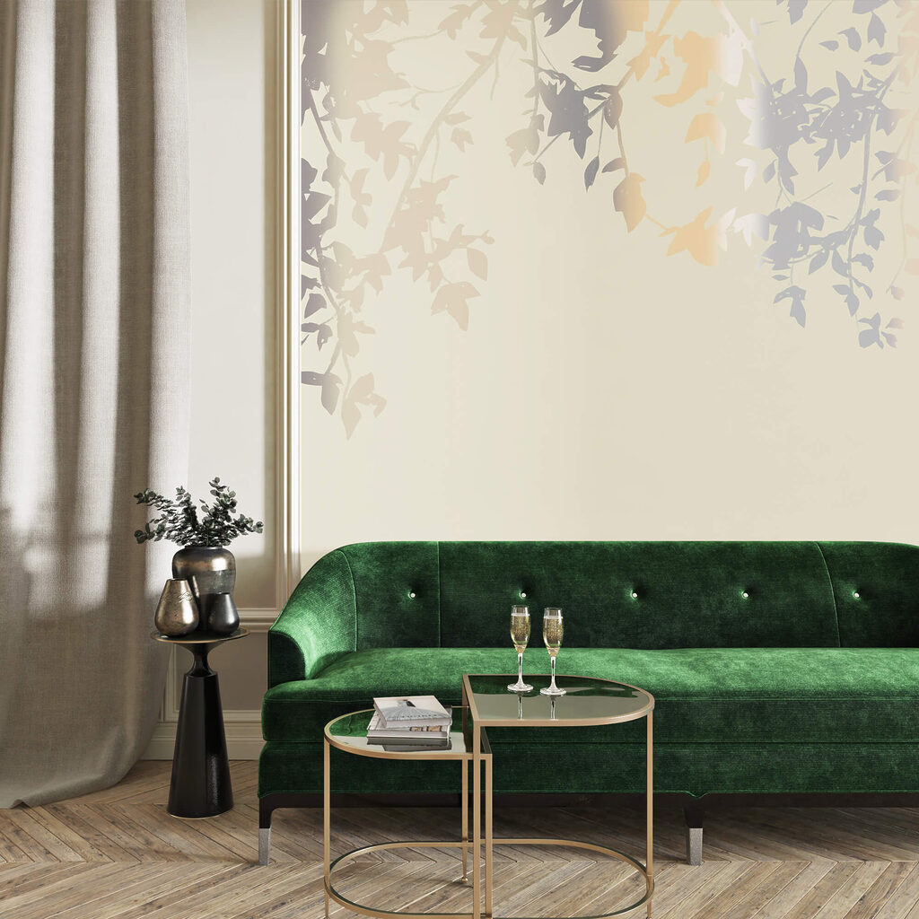 Hangende bladeren in pastelkleur — interieur 4