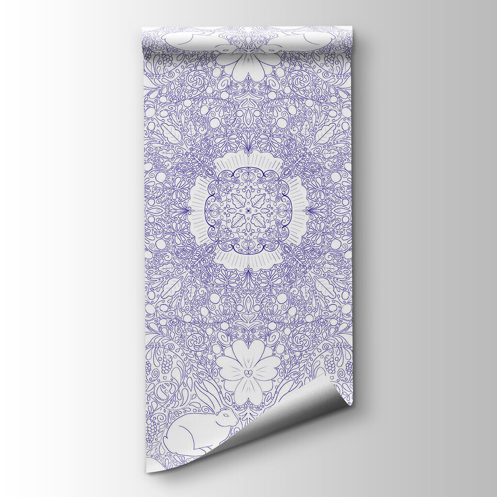 Blauw-wit patroon — productweergave