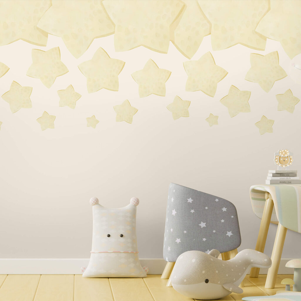 Sterren langs de bovenrand — interieur 1