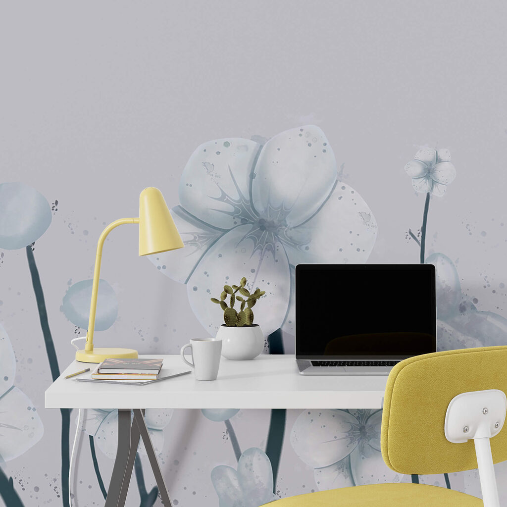 Groep witte bloemen — interieur 2