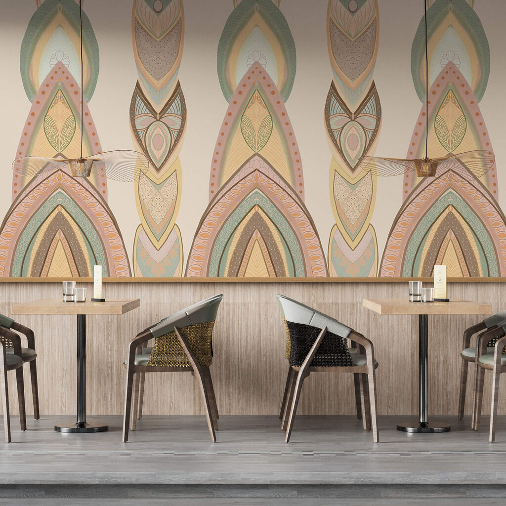 Sierlijke druppels in banen — interieur 3