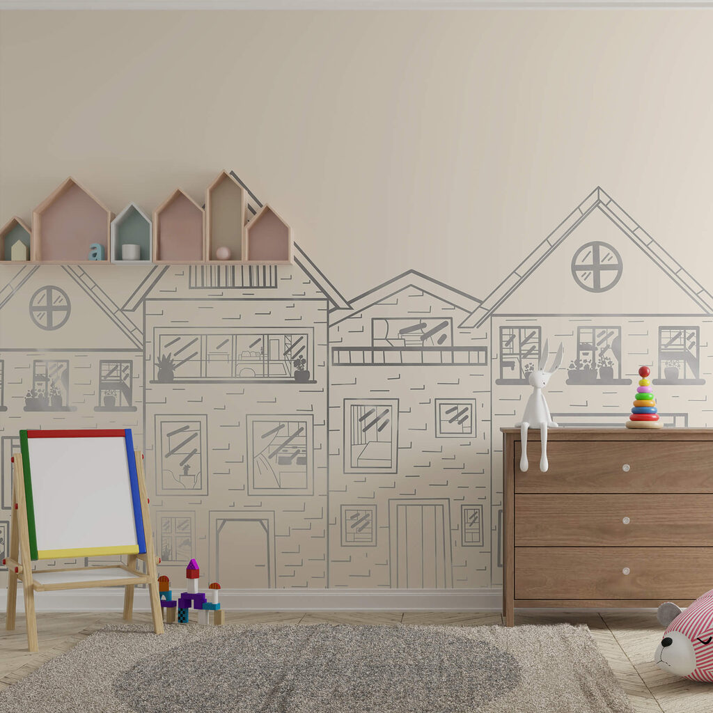 Gevels in fijne potloodlijnen — interieur 2
