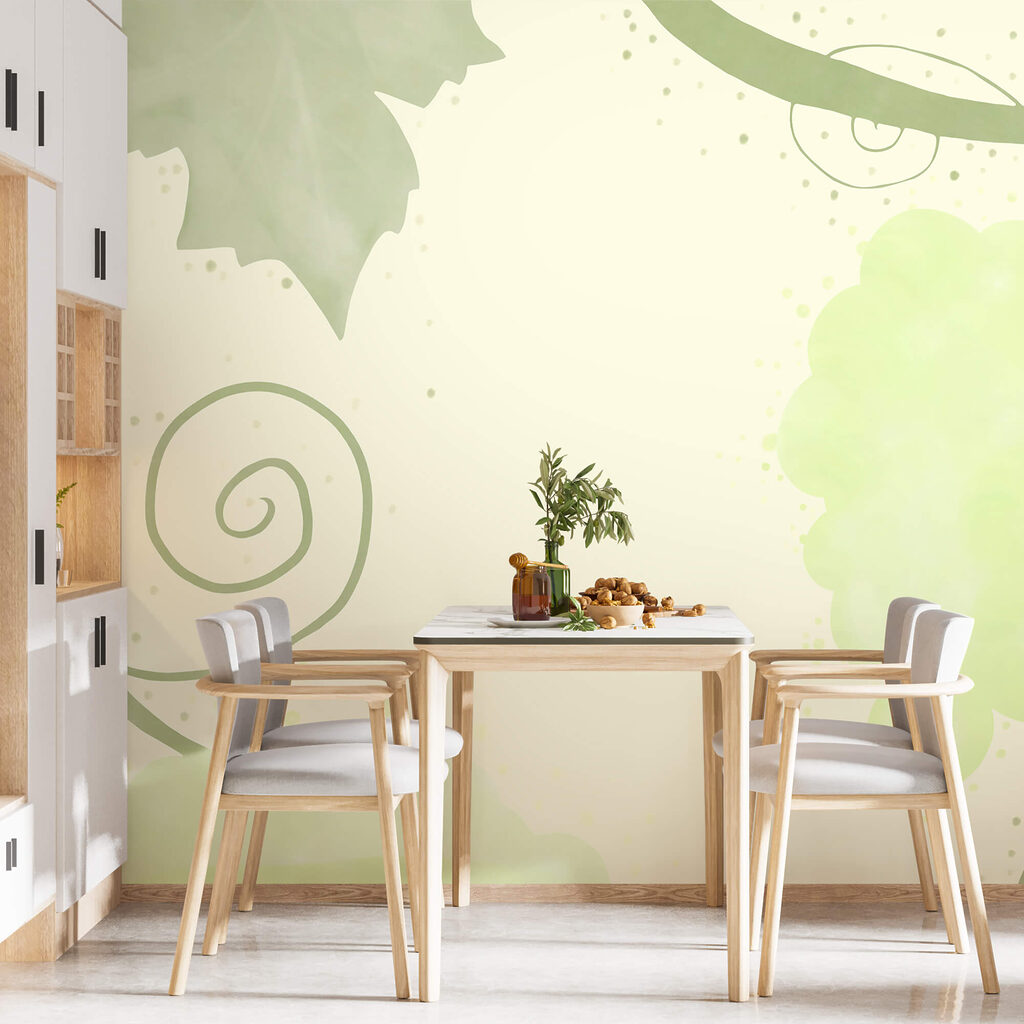 Druivenranken in lichte groentinten — interieur 2