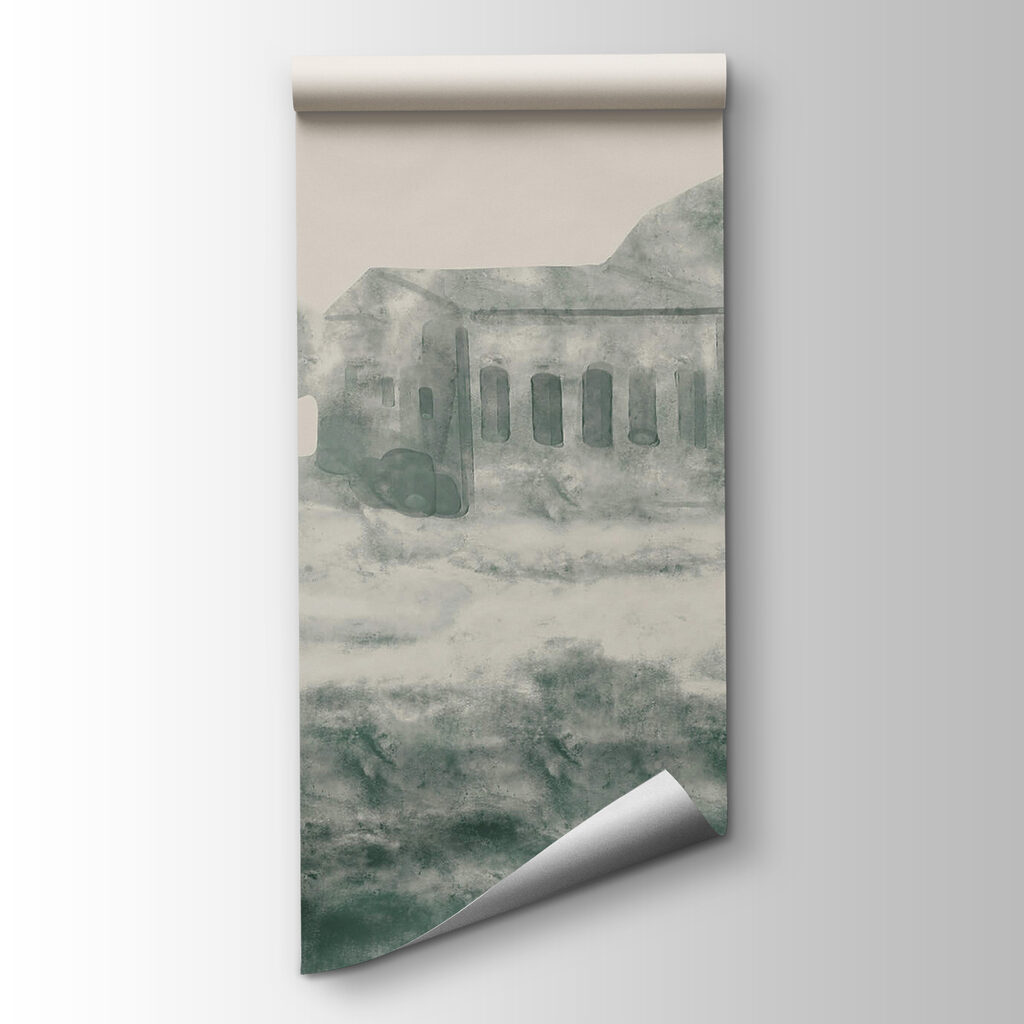 Tempel in het landschap — productweergave