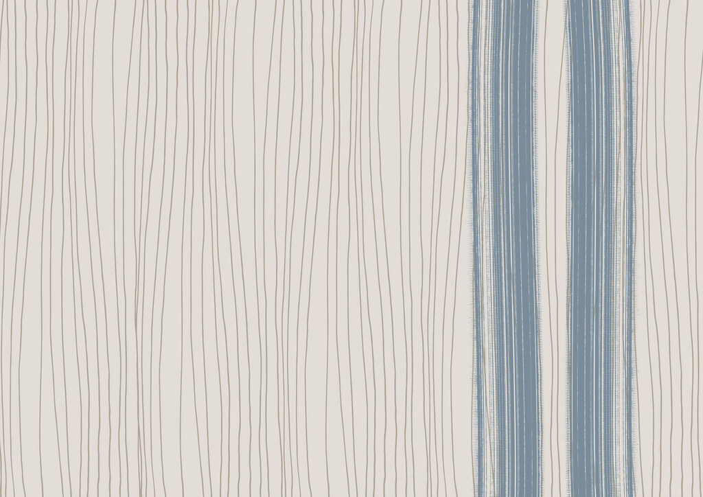 Dunne strepen met blauw — volledig ontwerp