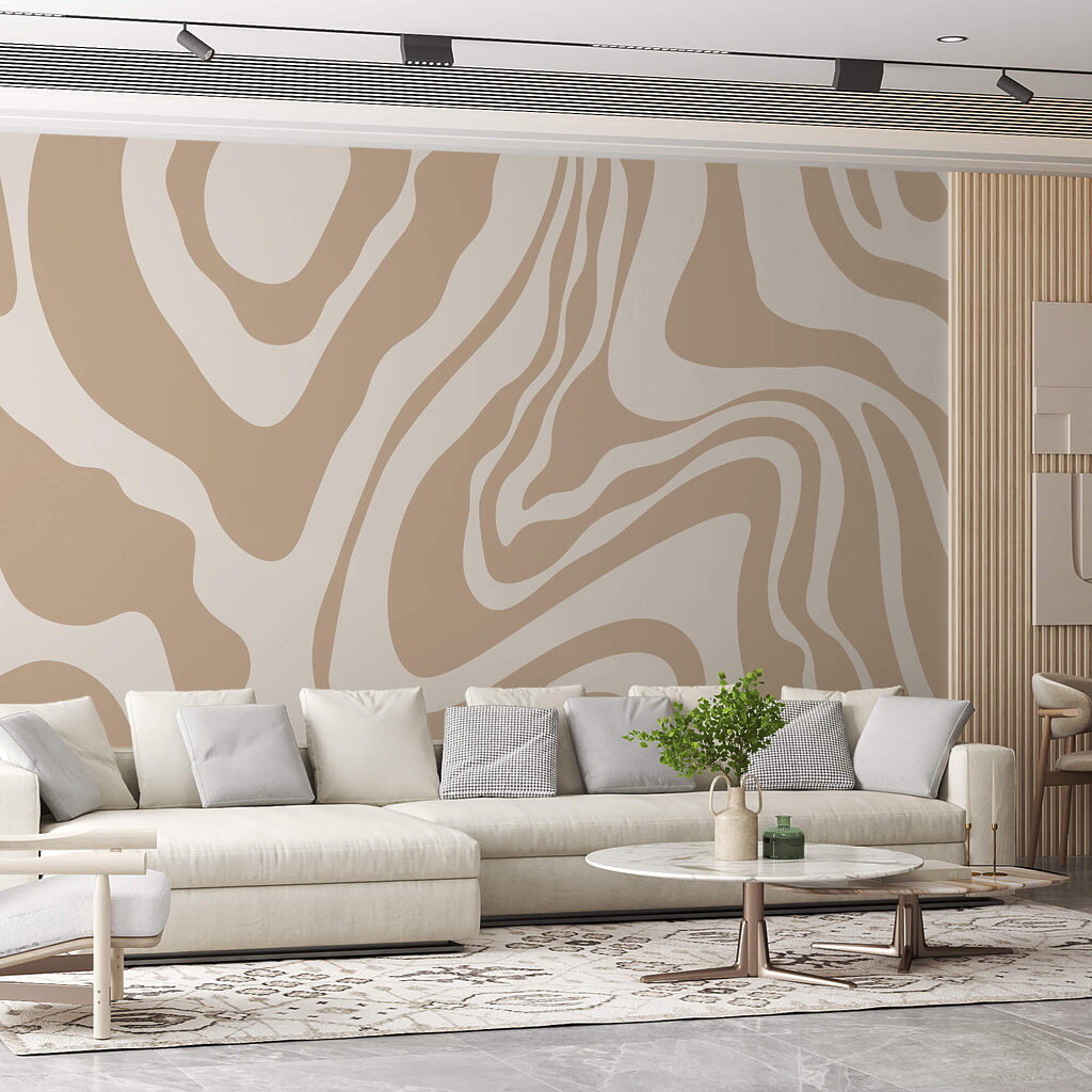 Zandkleurige lijnen blijven golven — interieur 1