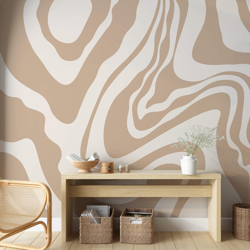 Zandkleurige lijnen blijven golven — interieur 2