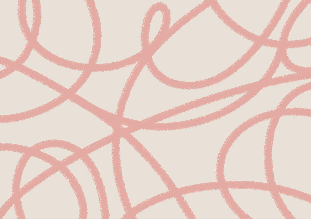 Roze lussen lopen door — volledig ontwerp