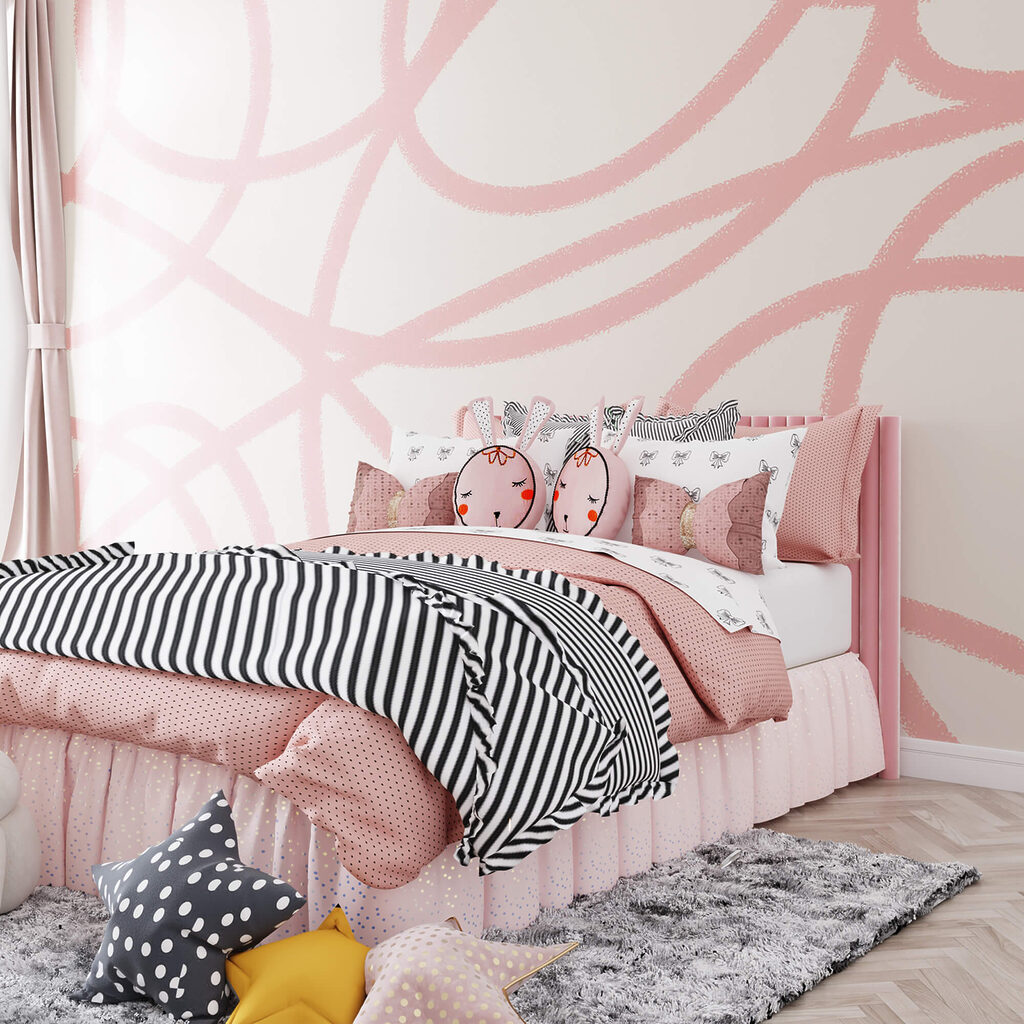Roze lussen lopen door — interieur 2