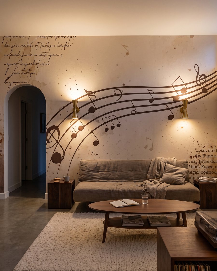 Noten langs gebogen lijnen — interieur 3