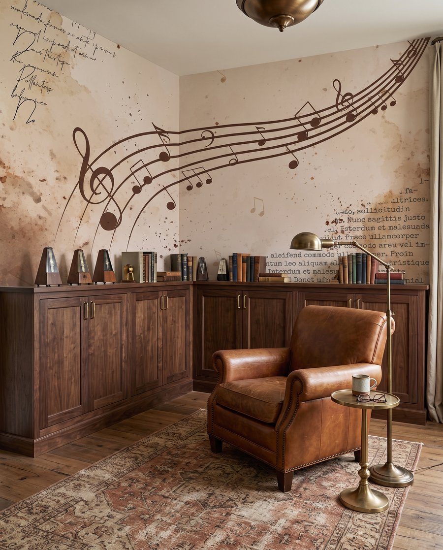 Noten langs gebogen lijnen — interieur 4
