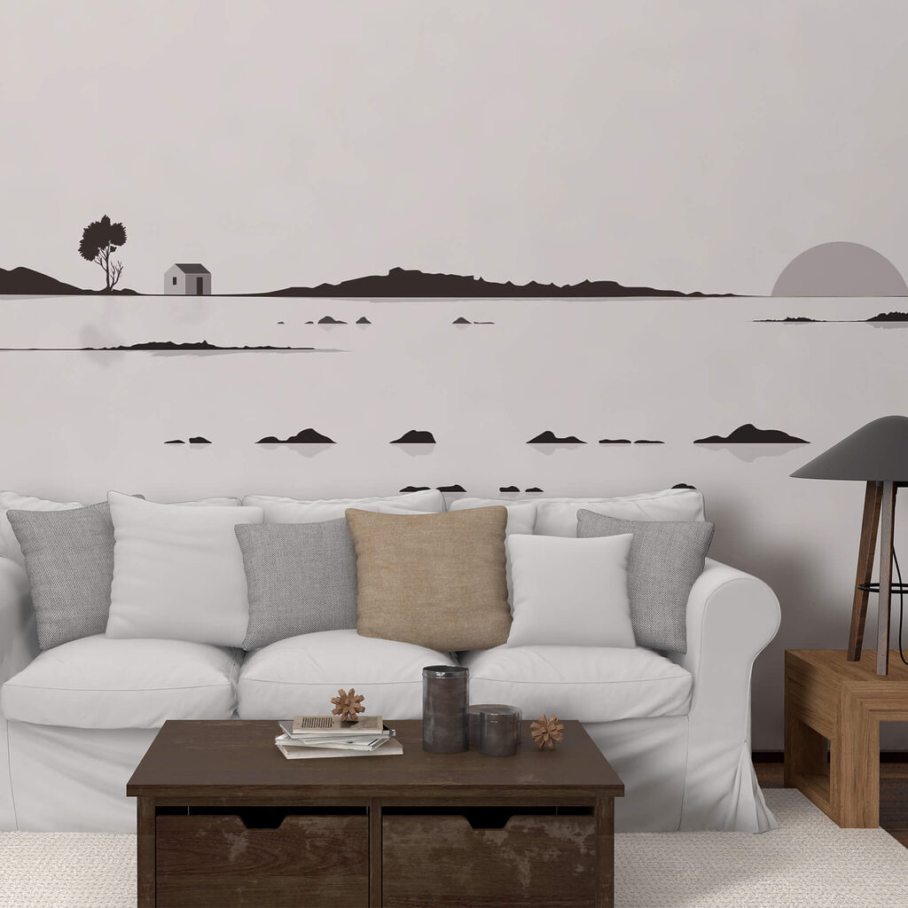 Klein huis aan water — interieur 2