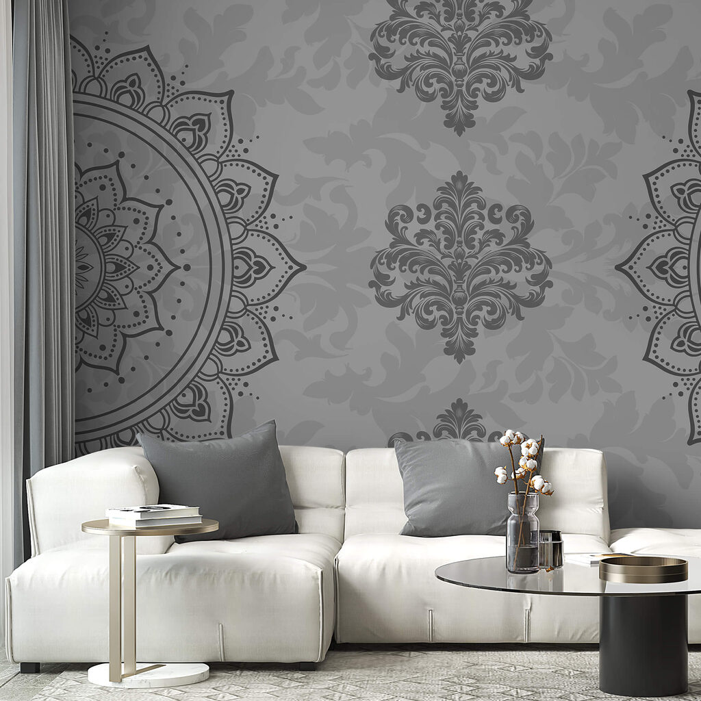 Ornamenten in fijn grijs — interieur 2