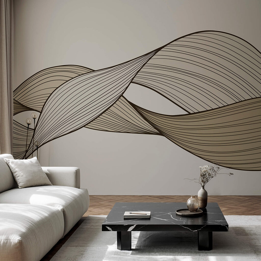 Lijnbundels als gevouwen linten — interieur 1